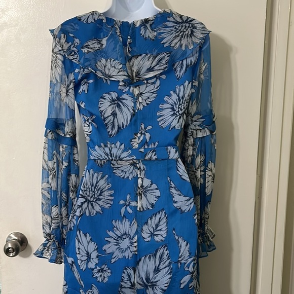 AMANDA Uprichard Maxi Long Blue Dress Size S Please see measurements below 👇 - Picture 7 of 12